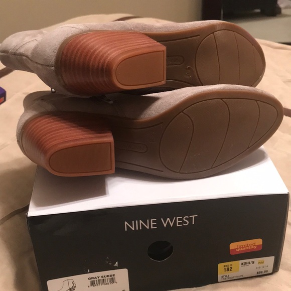 Nine West Tristan Women's Suede Western Ankle Boot - Picture 5 of 5